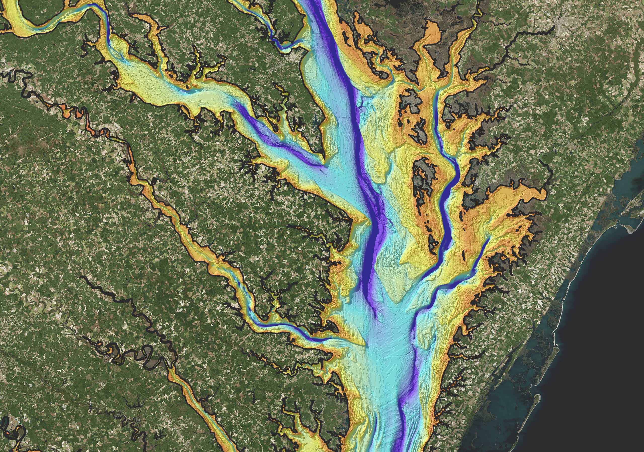 satellite image analysis and change detection