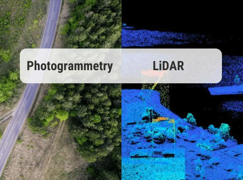 difference btw lidar and photogrammetry